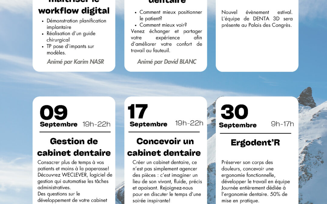 2026 Les évènements Denta3D