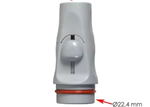 Pièce à main d'aspiration grise Ø16 DURR DENTAL