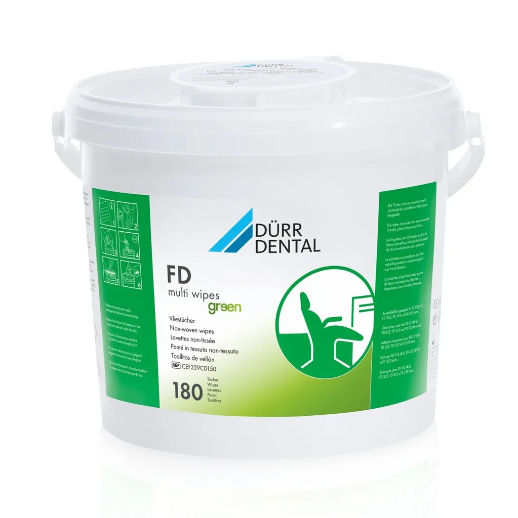FD multi wipes green Lingettes sèches DURR DENTAL