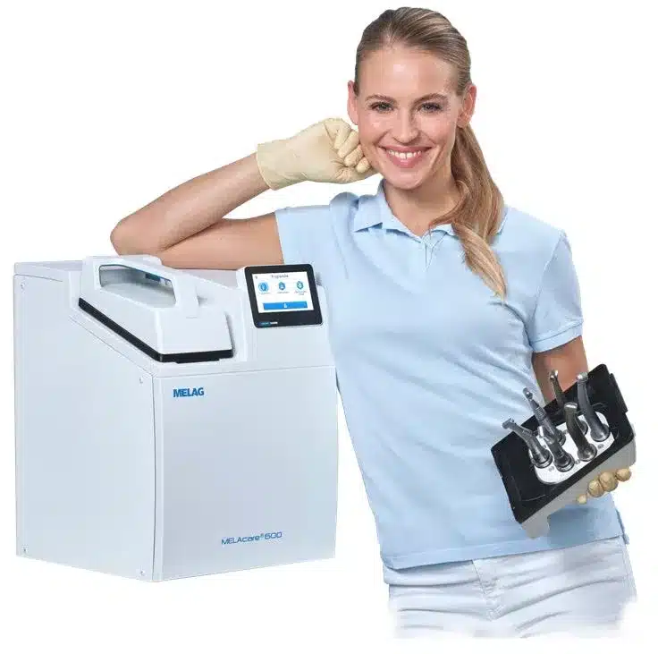 MELAcare 600 — Nettoyage, désinfection et lubrification automatisés MELAG