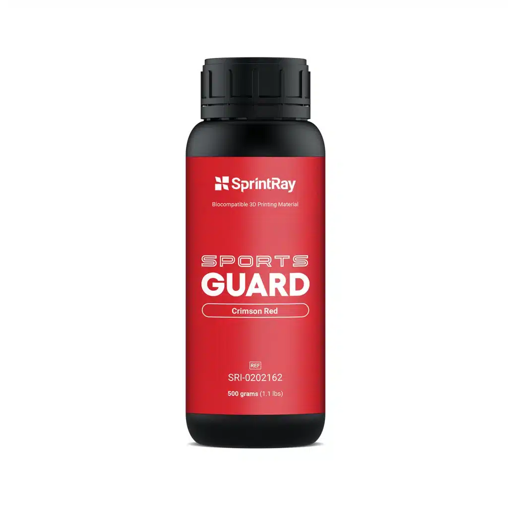 SportsGuard - Rouge cramoisi - Résine SprintRay 500g